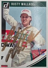 🔥RUSTY WALLACE Signed 2019 Donruss 1/3 ALPHA🔥#47 Stamp of Approval AUTO HOF 🏁