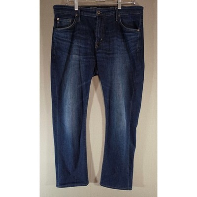 AG Adriano Goldschmied The Everett Slim Straight Mens Dark Wash Jeans 34x32