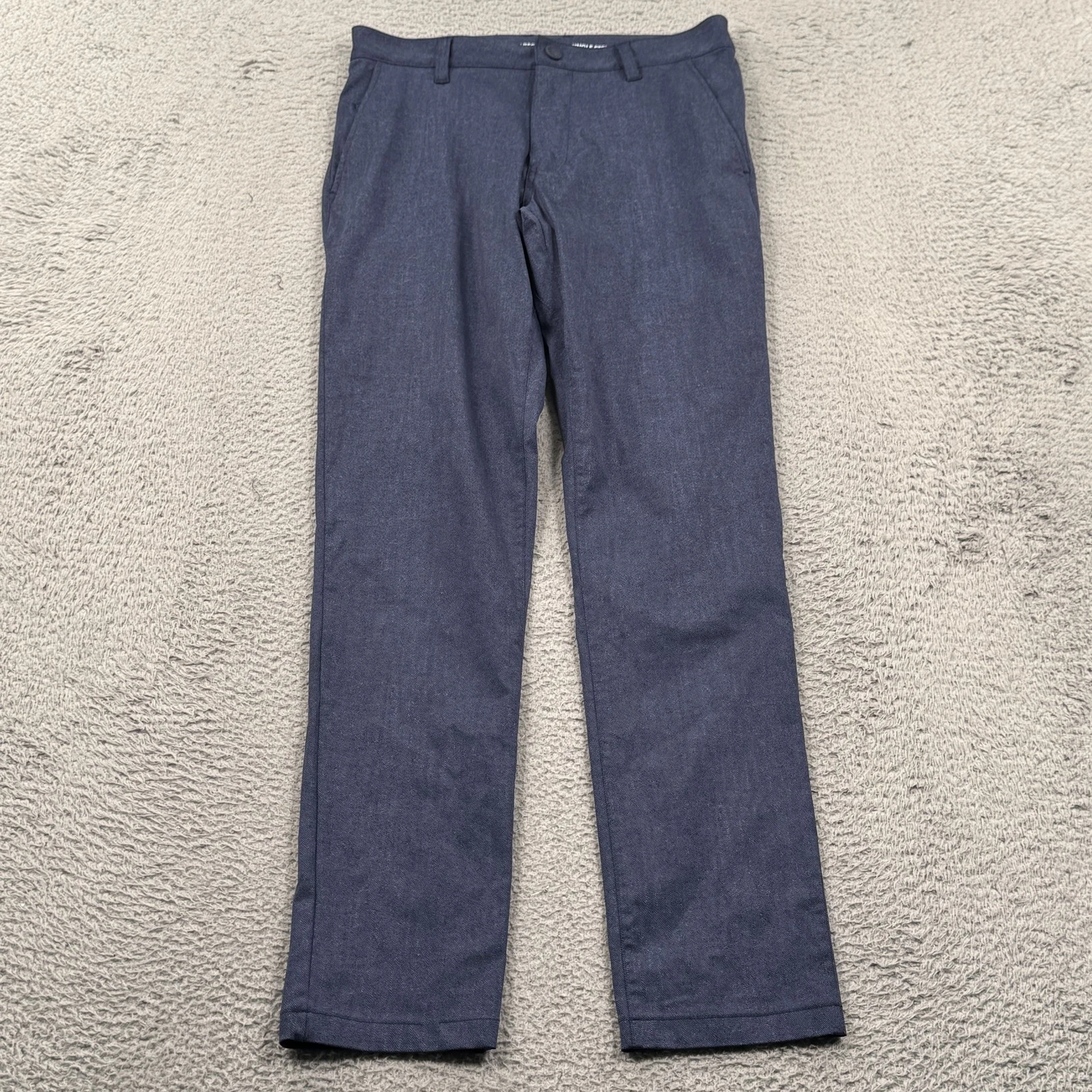 Rhone Commuter Pants Mens 30x32 Slim Straight Blue Performance Golf Lightweight