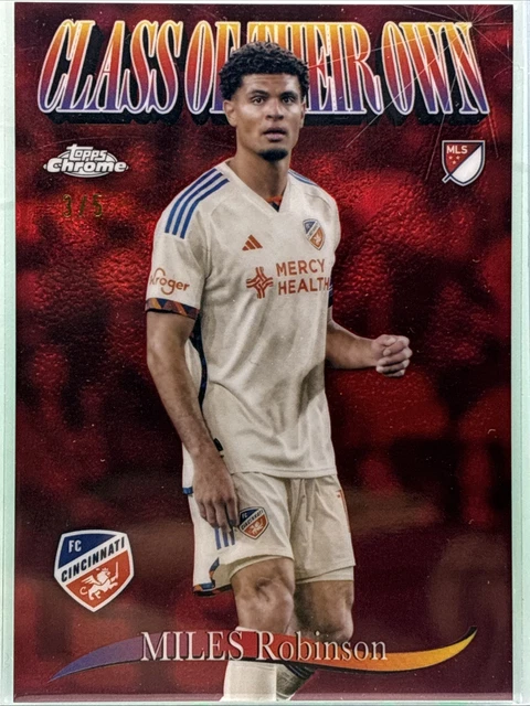 2025 Topps Chrome MLS - Miles Robinson Class Of Their Own Red Refractor /5