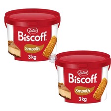 Biscoff Smooth Spread 2×3kg Lotus Catering Tub Bulk Biscuit Spread Perfect Treat