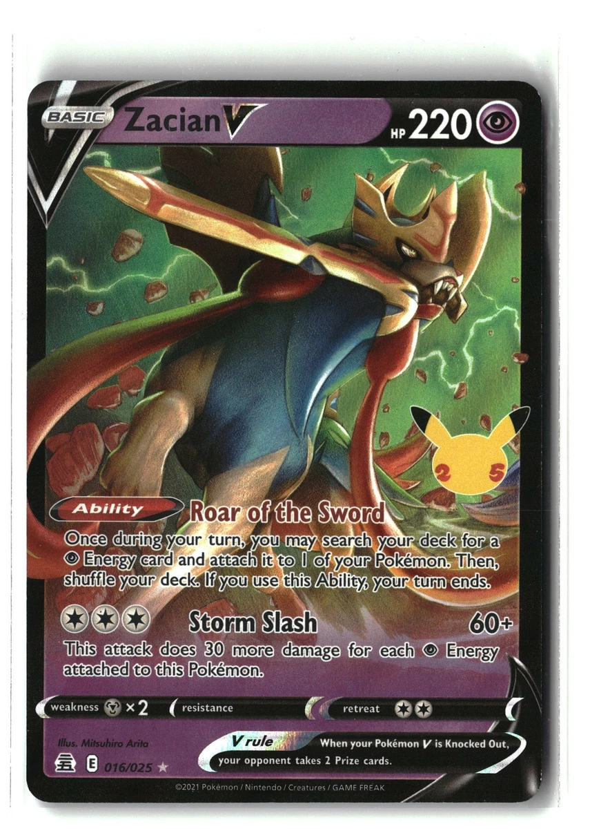 Zacian V 016/025 Celebrations for sale | eBay