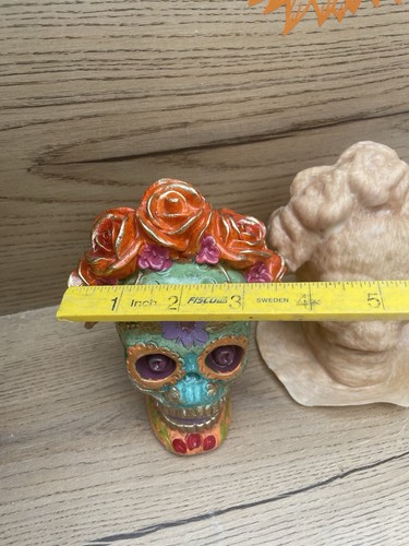 Molde Goma Látex Día de Muertos Rosa Corona Calavera Novia Molde Halloween Último 1 - Imagen 9 de 10