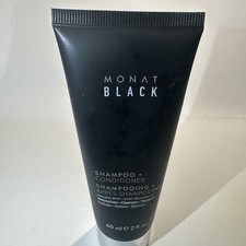 Monat Black Shampoo + Conditioner 2-in-1 Travel Size 60 ml/2 oz New Sealed