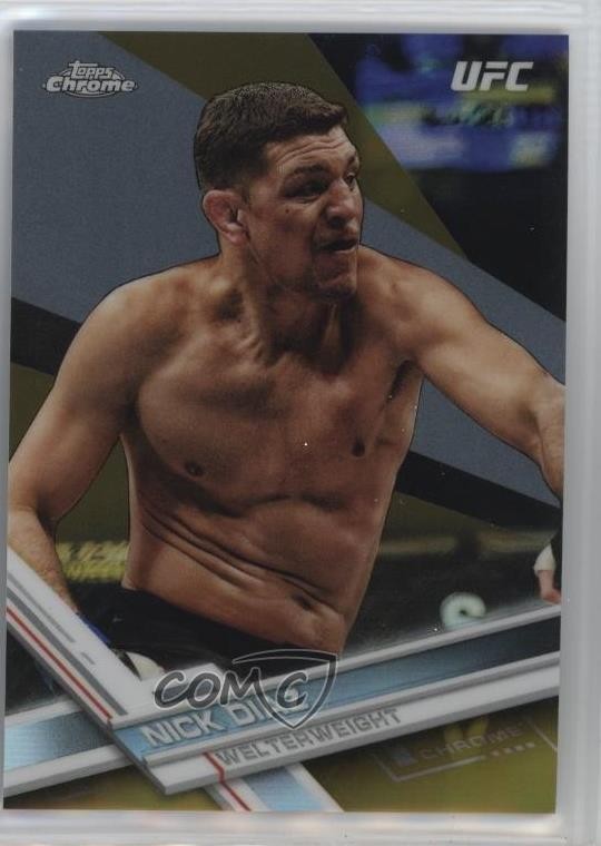 2017 Topps Chrome UFC Gold Refractor 15/50 Nick Diaz #22 2q0