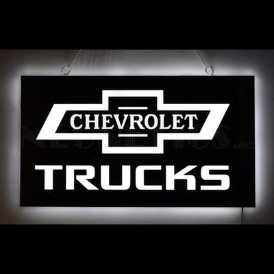 Chevrolet Trucks 21'' Slim Backlit LED Wall Mount Lighted Sign Neonetics 7LEDCT