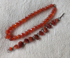 Beautiful Vintage Scottish Celtic carnelian necklace and bracelet set