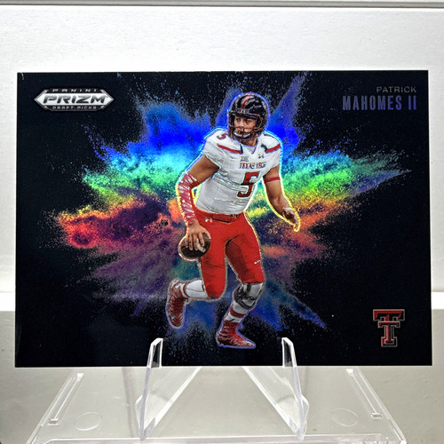 2025 Panini Prizm Draft Picks Black Color Blast Patrick Mahomes II #23 TTU