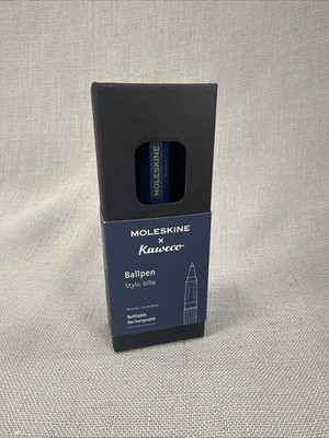 NEW Moleskine x Kaweco, Ballpen, 1.0mm Point, blue with Blue Ink