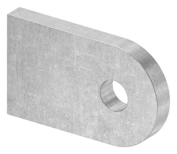 FENAU GMBH Anschweißlasche Lasche Metall Schmiedeeisen Maße: 50x30x6 mm Stahl, (roh) S235JR
