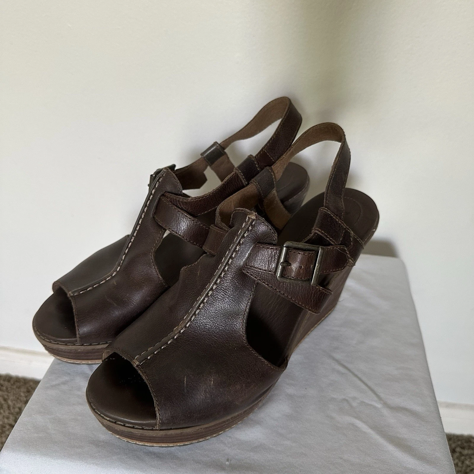 Zeppa Timberland Earthkeepers Danforth in pelle marrone taglia 8W