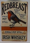 Redbreast Irish Whiskey Tin Sign Vintage Style Bar Wall Decor 12x8