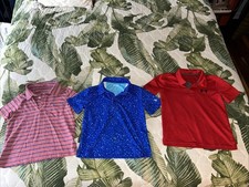 Lot 3 POLO GOLF SHIRT Birdie Bound Vineyard Vines under Armour Youth ￼