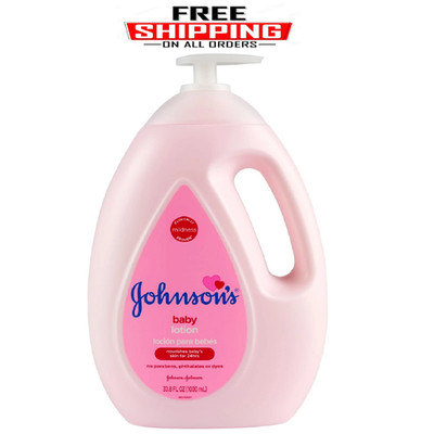 Johnson's Moisturizing Pink Baby Lotion with Coconut Oil, 33.8 fl. oz.