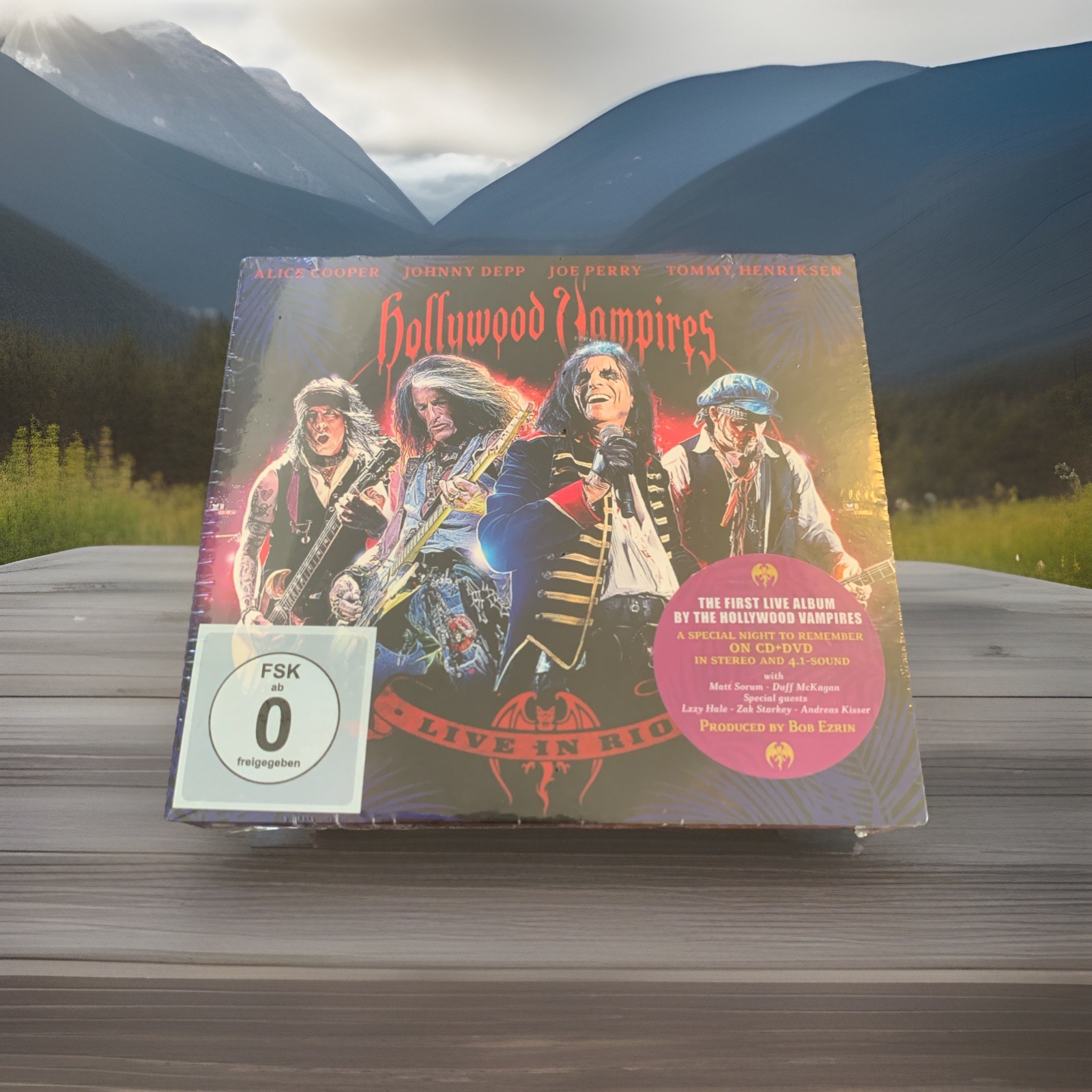 Live in Rio by Hollywood Vampires (CD, 2023, earMUSIC) Alice Cooper-New / Sealed