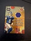 2025 Topps Chrome Football Jaxson Dart RC Gold First Year Fabric Relic /50