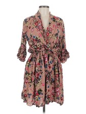 PrettyLittleThing Women Brown Casual Dress 8