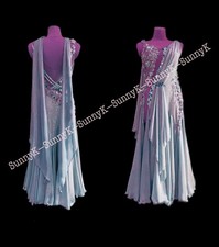 Handmade Dance Dress/Standard Ballroom Competition smooth Waltz Tango Costume