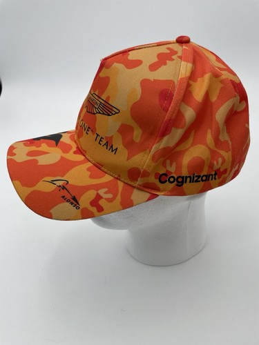 Aston Martin Cognizant F1 Exclusive Colorway Team Adjustable Strap Back Hat Cap - Picture 2 of 9