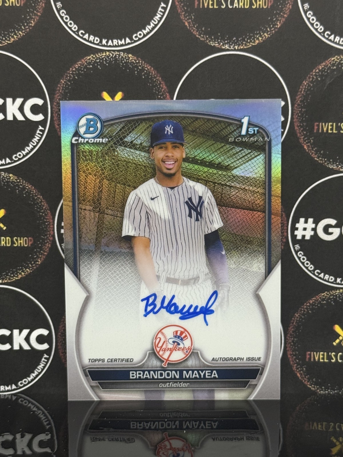 2023 Bowman Chrome Prospect Autographs Refractors #CPABMA Brandon Mayea 053/499