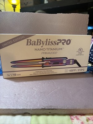 BaByliss PRO Nano Titanium Prima 2000 Ionic Straightener 3/4'' LIMITED EDITION