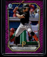 KONNOR GRIFFIN 2026 BOWMAN CHROME #BCP-92 FUCHSIA REPTILIAN 099/199
