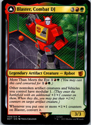 Blaster, Combat DJ // Blaster, Morale Booster - Universes Beyond: Transformers