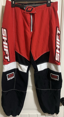 Shift Advanced Racing Technology Motocross Pants Mens 34 Red Black MX Gear