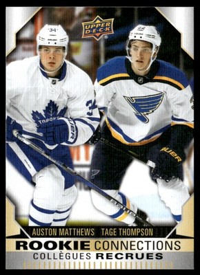 2023-24 Tim Hortons Greatest Duos Rookie Connections Auston Matthews / Tage
