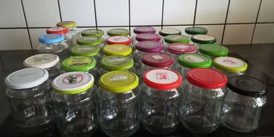 30 Twist off Gläser Einkochen Gemüse Obst Glas Deckel Bananenkarton - Bild 1 von 4