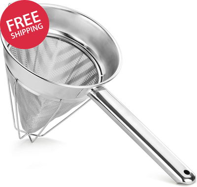 #ad 38071 Stainless Steel Reinforced Bouillon Strainer 8 Inch $93.36