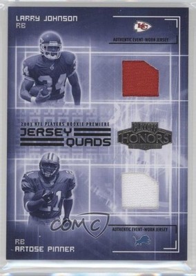 2003 Playoff Honors Quads Jersey /250 Artose Pinner Nate Burleson Rookie RC 1o3