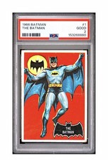 1966 Topps Batman Black Bat #1 The Batman PSA 2 GOOD