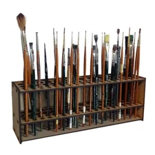 Wooden Paint Brush Holder For Artist Cosmetic Brush Container Storage 67 Brushes