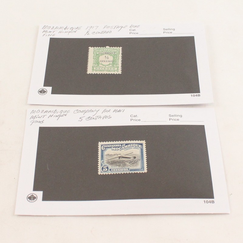 Lot Of 2 Mozambique Stamps 1930s Air Mail 1917 Postage Due Mint Hinged