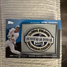 2010 Topps Yankee Stadium Inaugural Commemorative Patch Mark Teixeira MCP-50