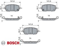 Bosch 0986460451 Bremsbelagsatz FüR Scheibenbremse Bremsbelagsatz FüR Mazda