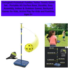 Versatile Indoor  Outdoor Pickleball Tetherball Set - Ideal Kids' Backyard Game