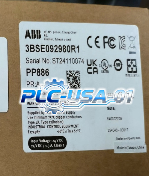 3BSE092980R1 1PCS Brand New ABB PP886 3BSE092980R1 Touch Screen Fast shipment