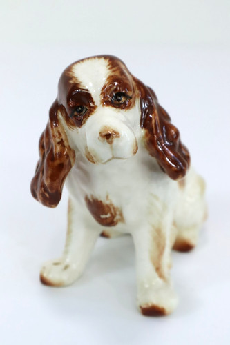 Vintage Porcelain COCKER SPANIEL Dog Figurine 3-1/2" Japan