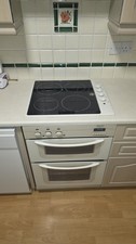 Hotpoint BU62 DoubleElectric Built-In Oven White. Ovens Grill Digital & Hob BE42