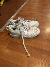 Nike Court Low Pink And White Youth Size 4