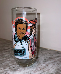 1980 Burger King Star Wars Empire Strikes Back 12 oz Painted Glass Cup  (4 set)