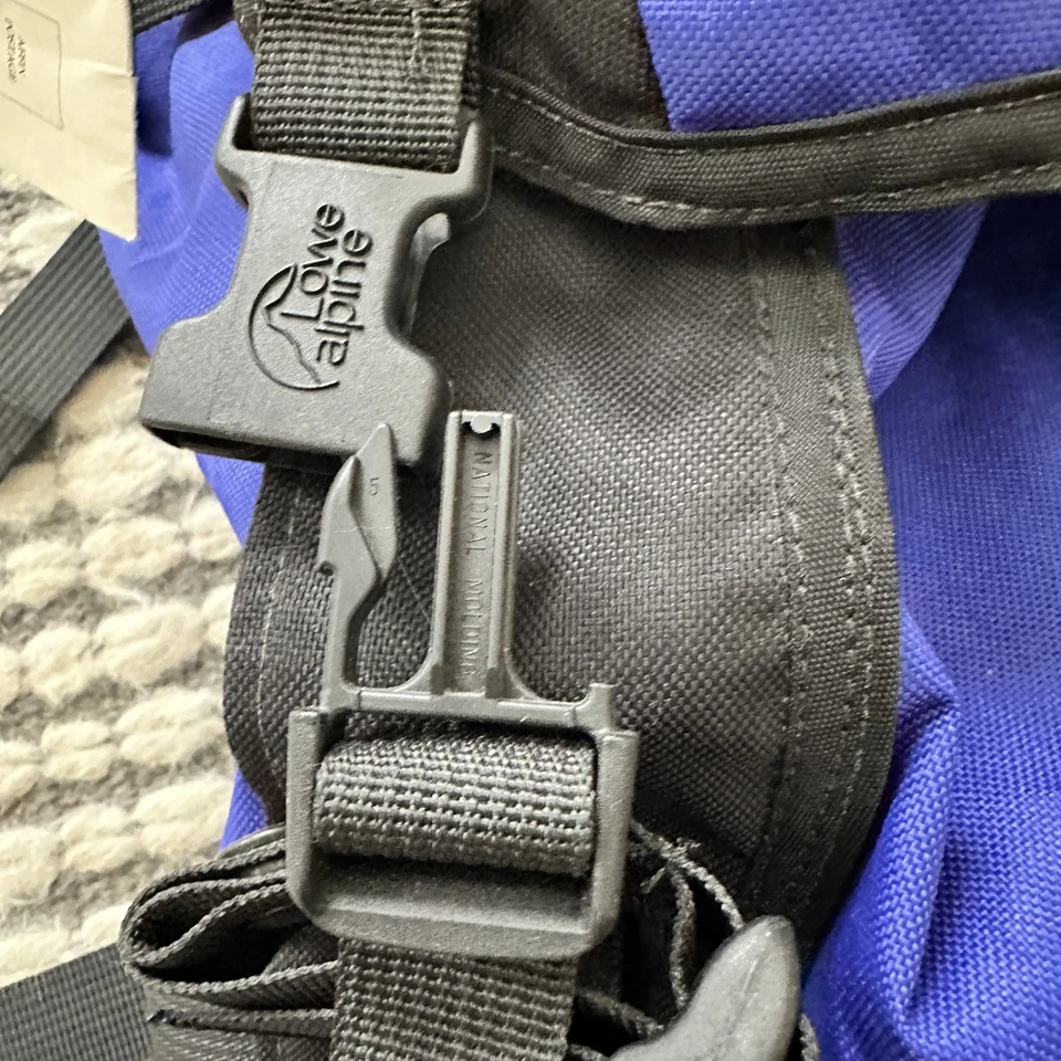Mochila Lowe Alpine Sentinel 65+20 Marco Interno Retirada Nueva Stock Antiguo Azul Foto 4 de 4