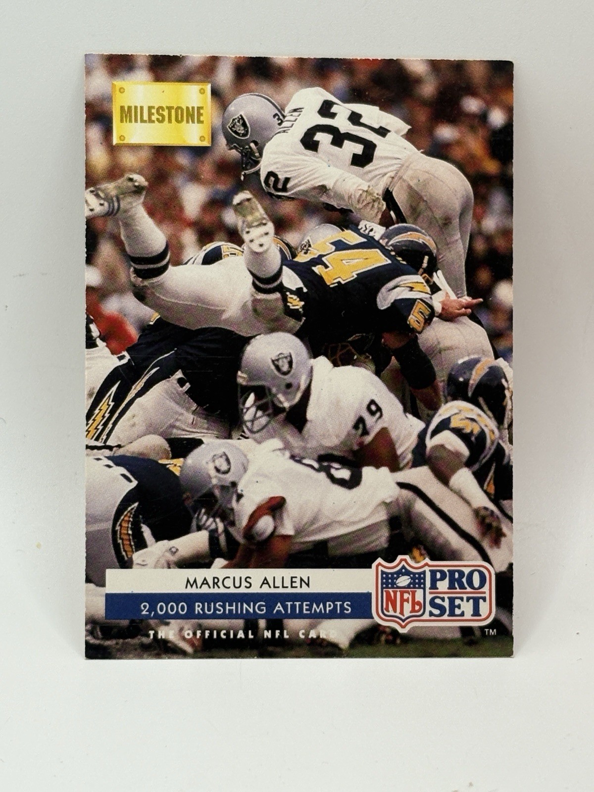 1992 Pro Set - Milestone Marcus Allen #27