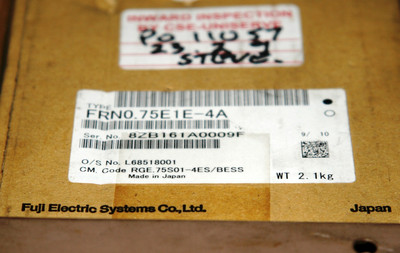 Fuji  FRENIC FRN0.75E1E-4A 1.9 kVA three phase drive NIB