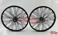 VINTAGE LOWRIDER 20" DAYTON 2 TONE 144 TWISTED SPOKES FRONT & COASTER WHEELS.