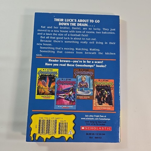 Goosebumps #30: It Came from Beneath the Sink - 0439568374, RL Stine, Paperback - Picture 5 of 6