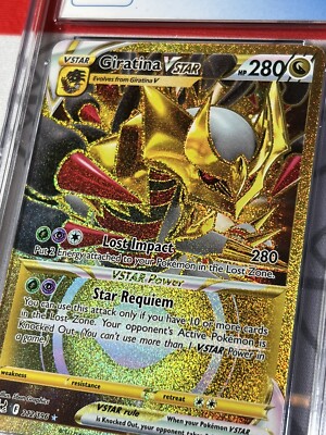 CGC 9 Giratina VSTAR 212/196 Gold Secret Rare Pokémon Lost Origin