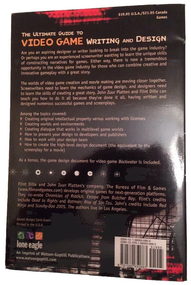 (Paperback) The Ultimate Guide to Video Game Writing and Design By